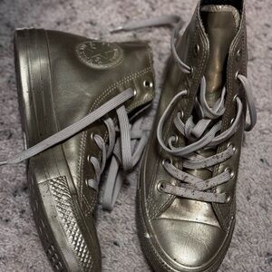 Converse Metallic High-Top Sneakers